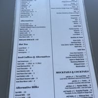 Clearly marked plant based milks  at Kafe 5999 in Willemstad