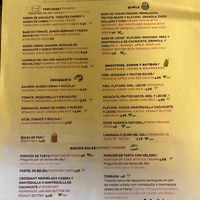 Have one side of the menu. Forgot the other side sorry😄 at Maria Lisboa in Malaga