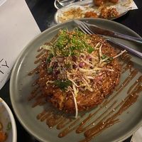 Mung bean pancake and KFC cauliflower bites   at Hello Beasty in Auckland