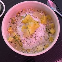 Pineapple and coconut dessert. Delish  at Hello Beasty in Auckland