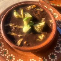 Aztec Soup - super rico at Lora Loka in La Manzanilla