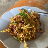 Samosa salad  at Pait Tine Taung in Koh Phangan