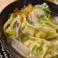 Dumpling soup at Sen in Budapest