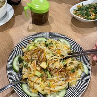 Okay Phở chay (vegan phở with tofu); and very tasty mango salad   at Sen in Budapest