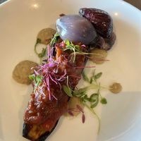 Roasted aubergine   at Castello Italia in Carrickfergus