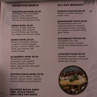 Menu page  at HeyBong - The Healthy Secrets  in Siem Reap