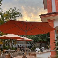 The garden setting is a very peaceful place to sit  at HeyBong - The Healthy Secrets  in Siem Reap