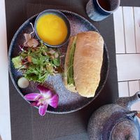 Tofu sandwich with herbal tea   at HeyBong - The Healthy Secrets  in Siem Reap