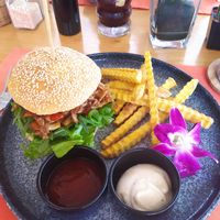 bbq mushroom burger at HeyBong - The Healthy Secrets  in Siem Reap