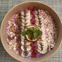 Blueberry smoothie bowl  at HeyBong - The Healthy Secrets  in Siem Reap