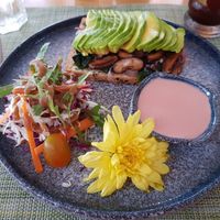 Mushrooms and a avocado on toast at HeyBong - The Healthy Secrets  in Siem Reap