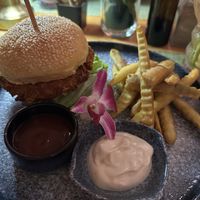 Tropical burger this was sooooo good!!  at HeyBong - The Healthy Secrets  in Siem Reap