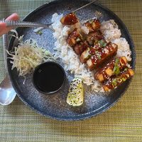 Tofu katsu - great breaded tofu! at HeyBong - The Healthy Secrets  in Siem Reap