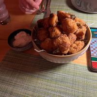 Cauliflower wings - super crispy and amazing garlic aioli with it! at HeyBong - The Healthy Secrets  in Siem Reap