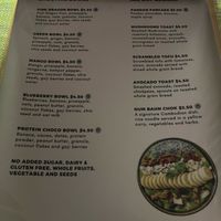 Menu  at HeyBong - The Healthy Secrets  in Siem Reap