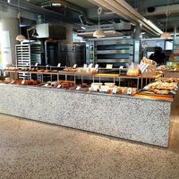 display at Flour Artisan Bakery in Seoul