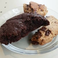 chocolate cookie - close-up at Flour Artisan Bakery in Seoul