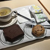 Browni and walnut cookie  at Flour Artisan Bakery in Seoul