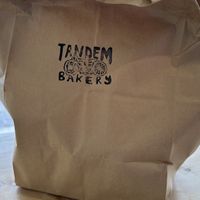 Take away packaging  at Tandem Bakery & Cafe in Missoula