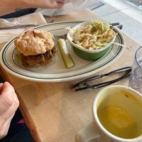 Our friend got the tofu sandwhich and slaw which she liked at Tandem Bakery & Cafe in Missoula