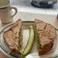 This sandwhich was good and I think the pickles were home made but not sure at Tandem Bakery & Cafe in Missoula