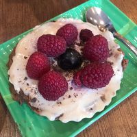 Homemade vegan desert   at BUDDHA TASTE in South East London