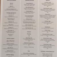 Menu with Coffee, Bowls, Toasted Bread and other snacks   at Bio Cafe Blütezeit in Vienna