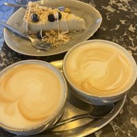 Cappucino & vegan/glutenfree cheesecake  at Bio Cafe Blütezeit in Vienna