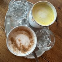 Chai Latte and Golden Milk with Oatmilk 10/10  at Bio Cafe Blütezeit in Vienna