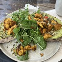 Avocado toast with tofu   at Bio Cafe Blütezeit in Vienna