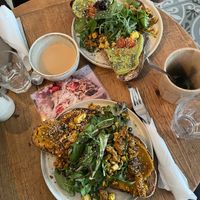 Hokkaido and avocado bread  at Bio Cafe Blütezeit in Vienna