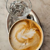 Soja Cappuccino at Bio Cafe Blütezeit in Vienna