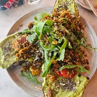 Avocado Mash Tostada at Bio Cafe Blütezeit in Vienna