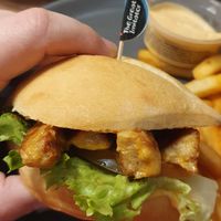 Close up of "The Great Imitator". at Nando's in Cork