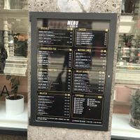 Menu- vegan labelled  at Ichiban Tea in Innsbruck