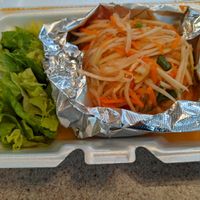 Papaya salad at Thai Orchid in Stroudsburg