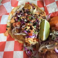 “Fish” taco made from heart of palm   at Cosa Sabrosa in Ann Arbor