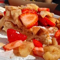 Vegan waffle at Waffles & Jaffles in Coonalpyn