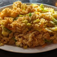 Hong Kong Fried Rice at Stickers Asian Cafe in Portland