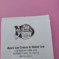  at Ava's Ice Cream and Water Ice in Norristown