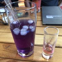 After I put the lavender syrup in it   at Forum 3 in Stuttgart