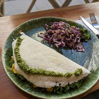 Vegan tapioca pancake at Selva in Copenhagen