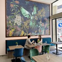 Indoor seating  at Elysian Plant Based Kitchen Bar in Limassol