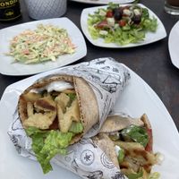 Gyros with salad!   at Elysian Plant Based Kitchen Bar in Limassol