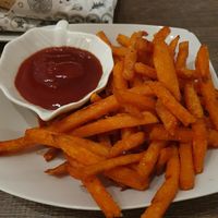 Sweet potato fries   at Elysian Plant Based Kitchen Bar in Limassol