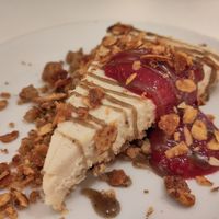 Cheezecake at Vegitopia in Brussels