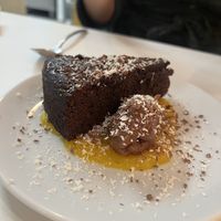 Chocolat cake  at Vegitopia in Brussels