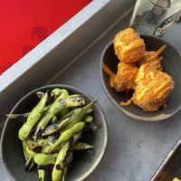 edamame and bang bang cauli  at Dojo Asian Fusion in Berkhamsted