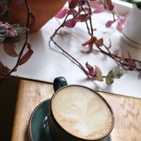 Oat cappuccino ☕️👌🏽  at Trip Cafe in Tallinn
