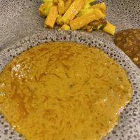 Corey and spiced potato and carrot  at Mosob Gezana - Maybe closed in Newcastle Upon Tyne